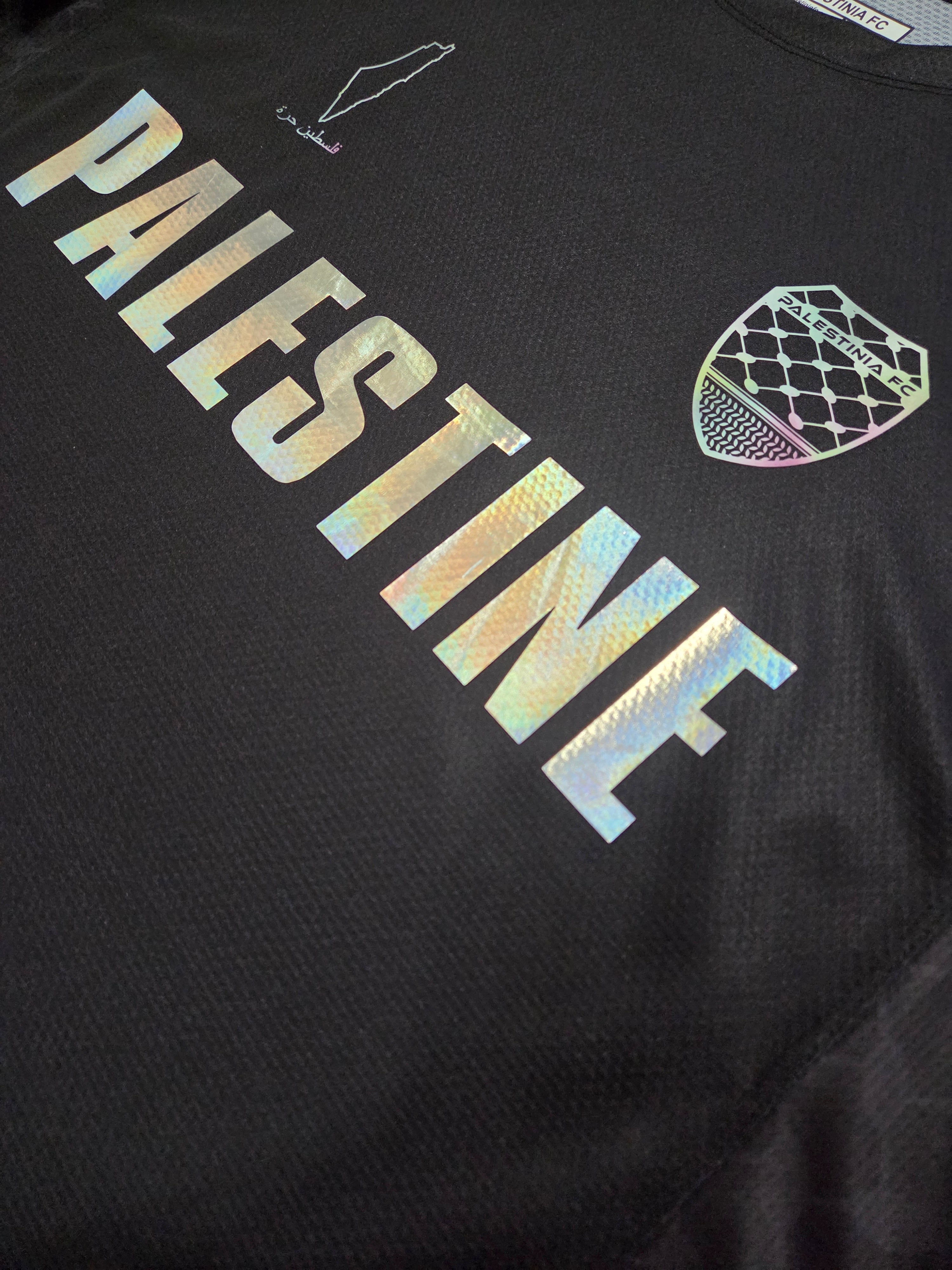 Black Edition Palestine Jersey | Iredescent Silver