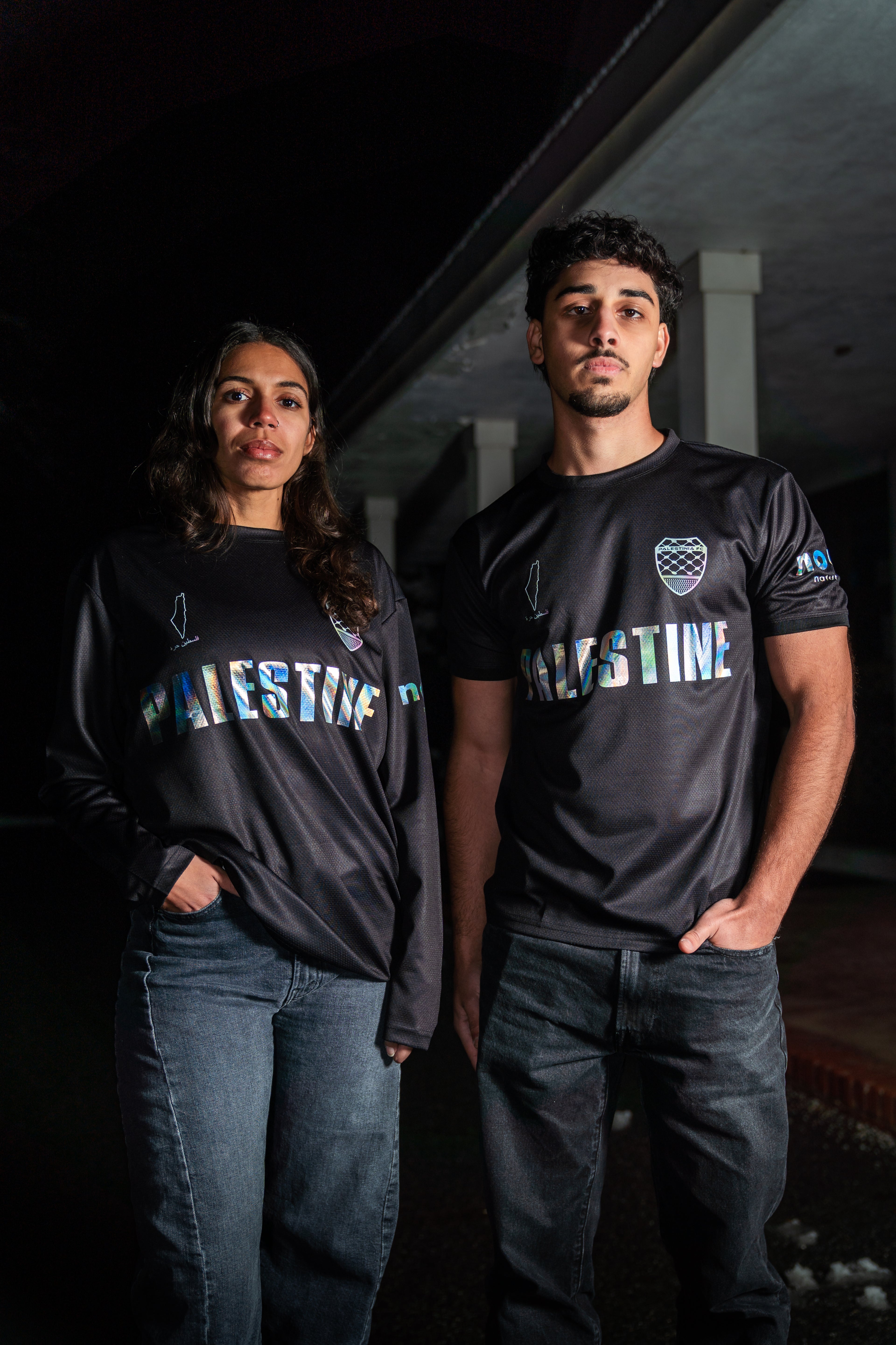 Black Edition Palestine Jersey | Iredescent Silver