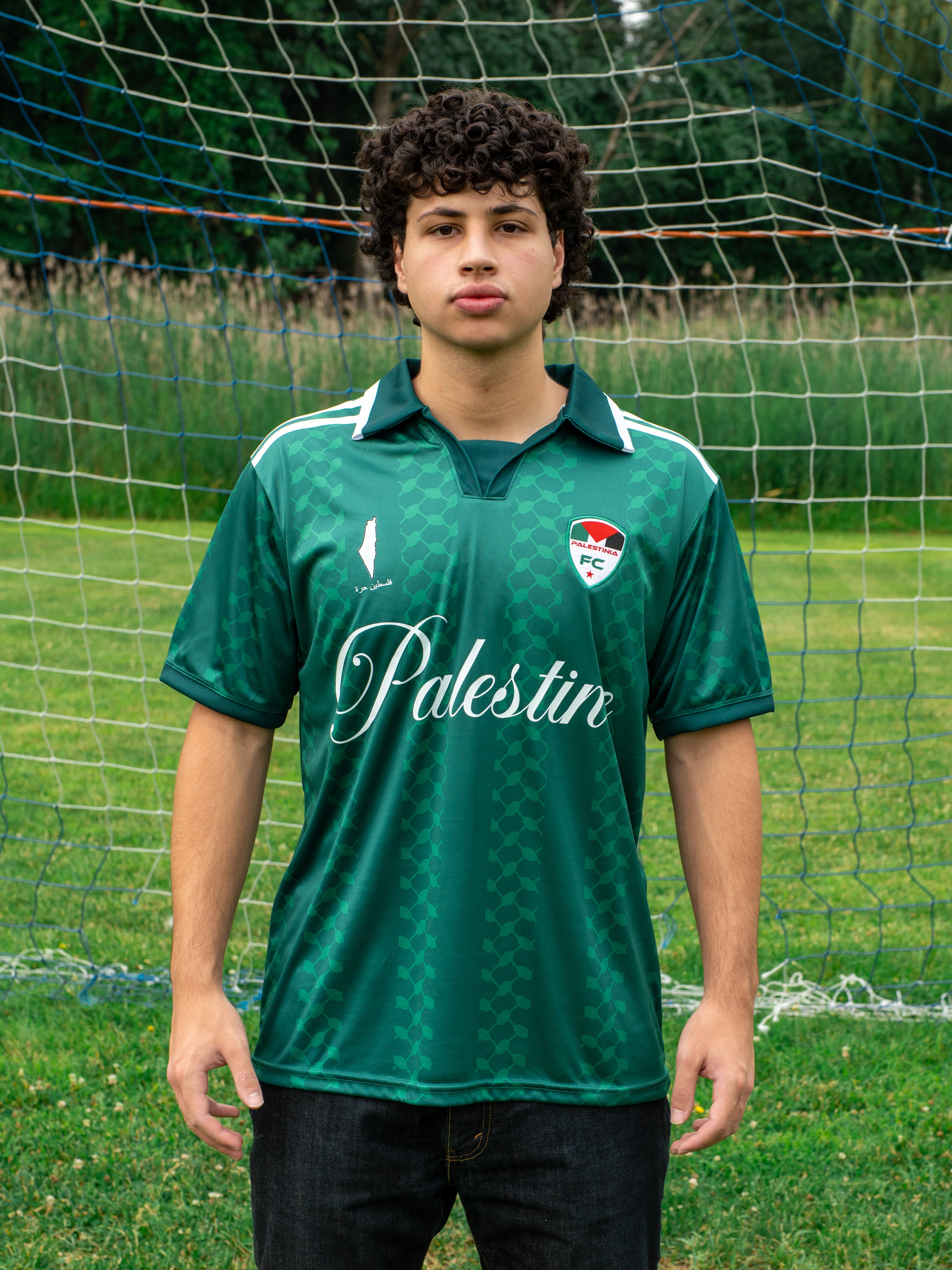 GREEN RETRO PALESTINE JERSEY | WORLD CHAMPS EDITION