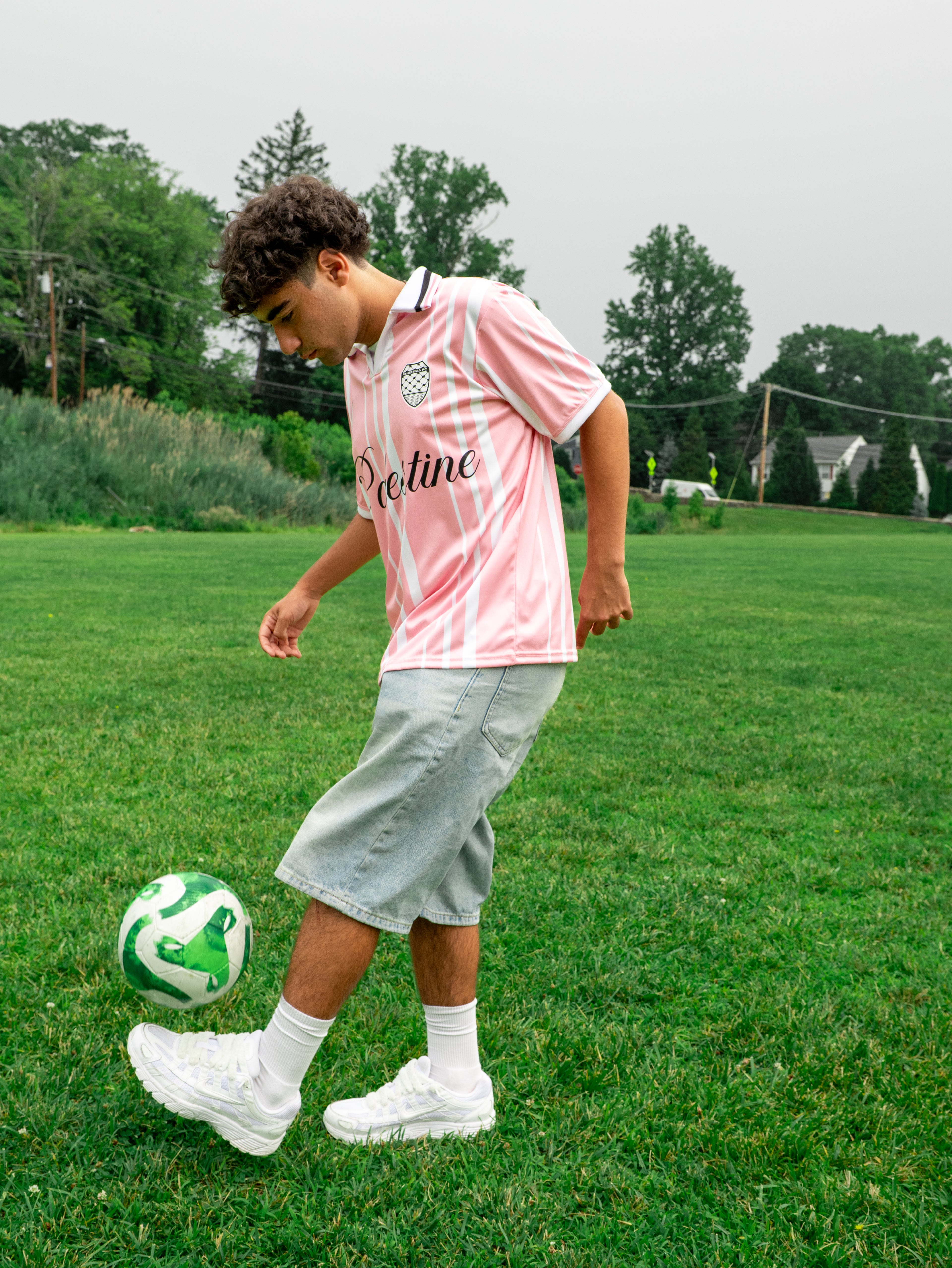 PINK RETRO PALESTINE JERSEY | WORLD CHAMPS EDITION