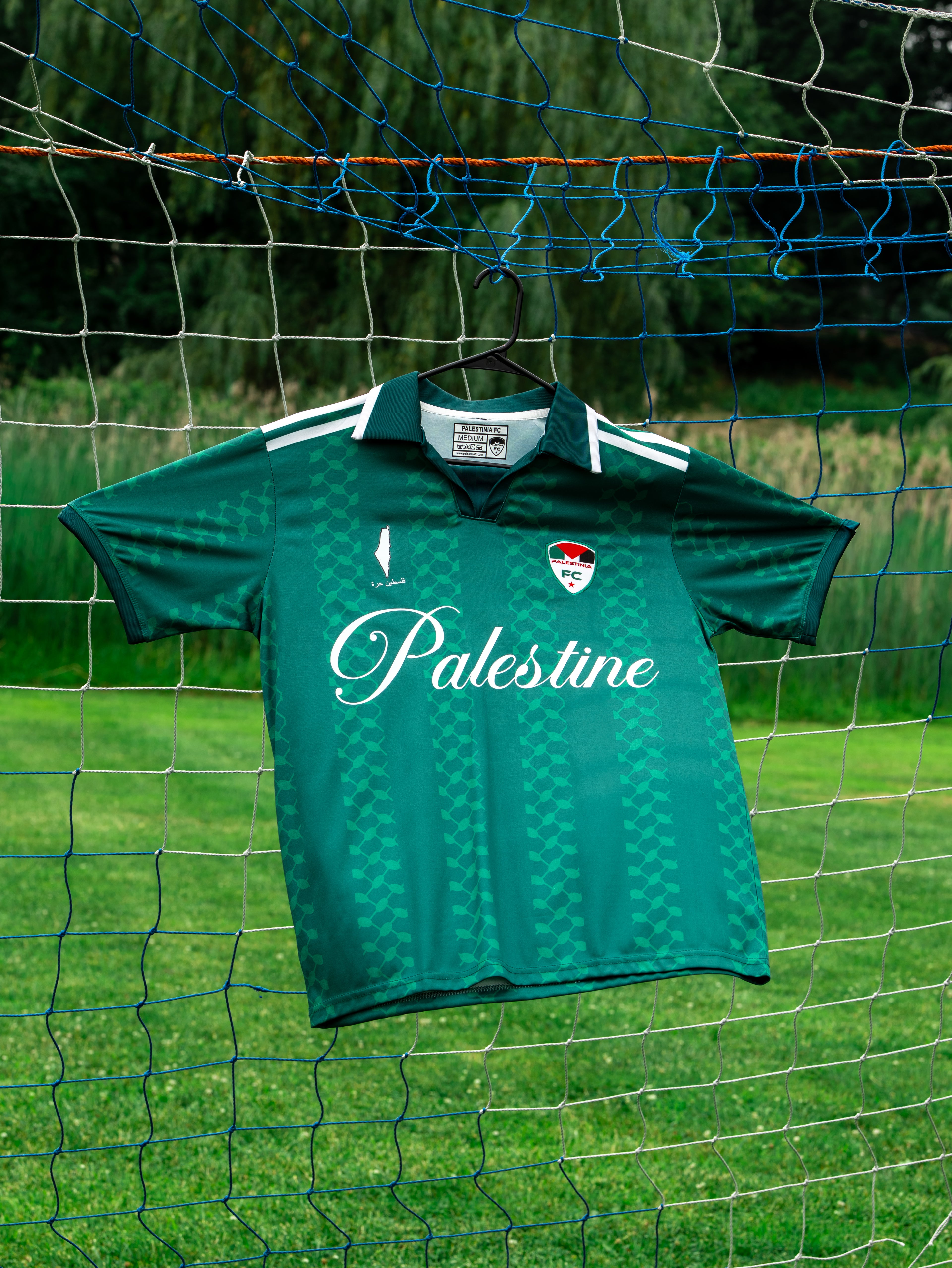 GREEN RETRO PALESTINE JERSEY | WORLD CHAMPS EDITION