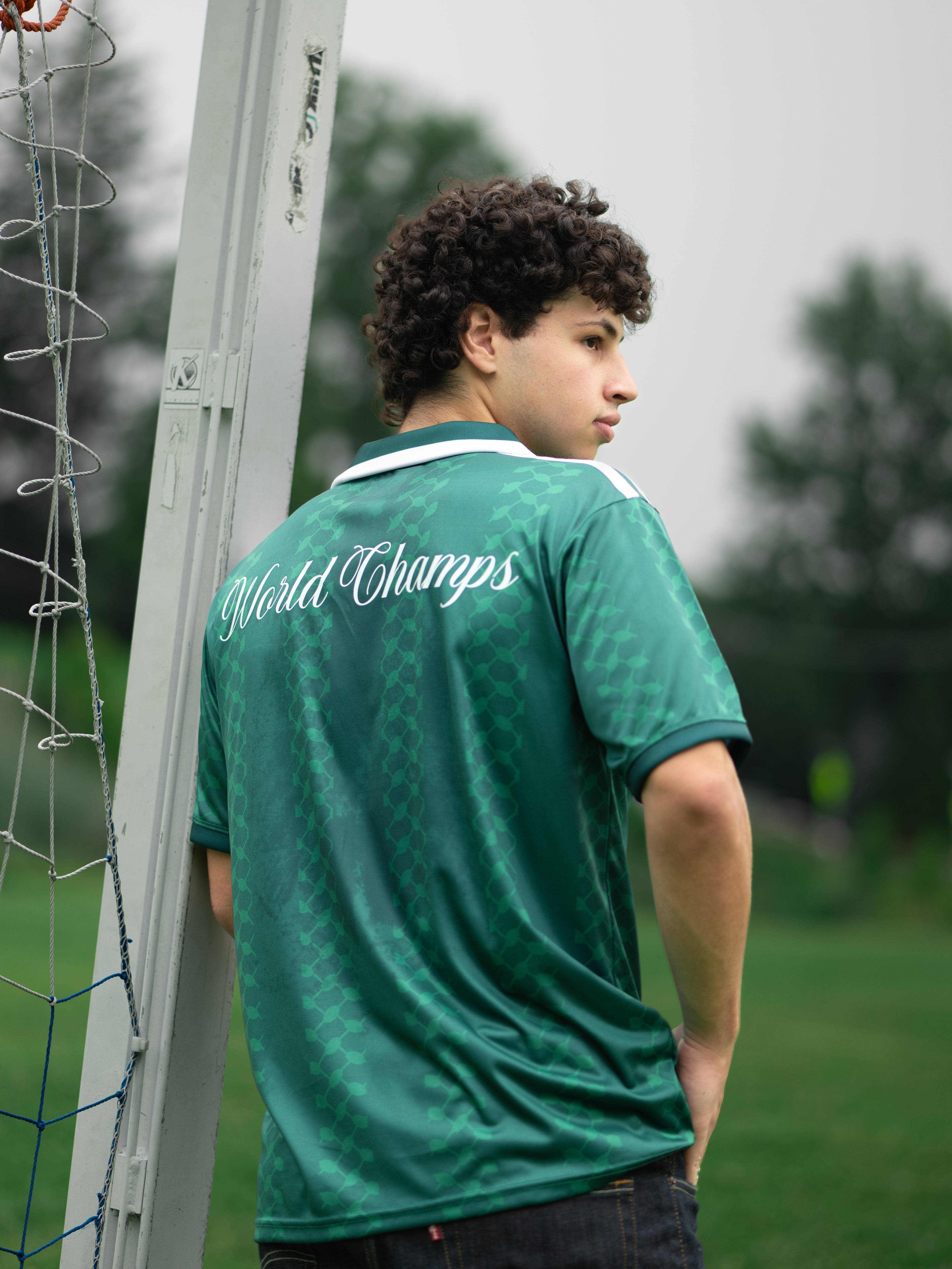 GREEN RETRO PALESTINE JERSEY | WORLD CHAMPS EDITION